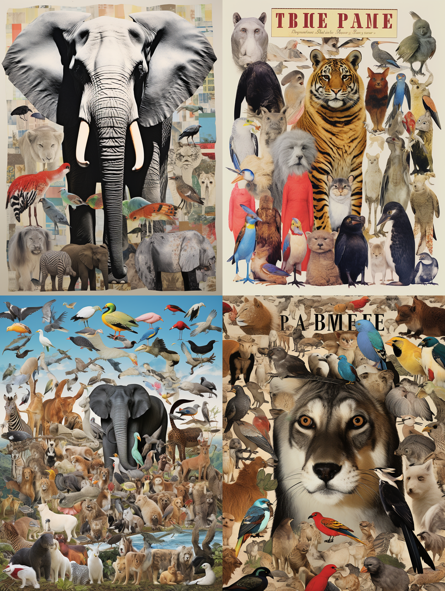Midjourney - Affiche documentaire animaux