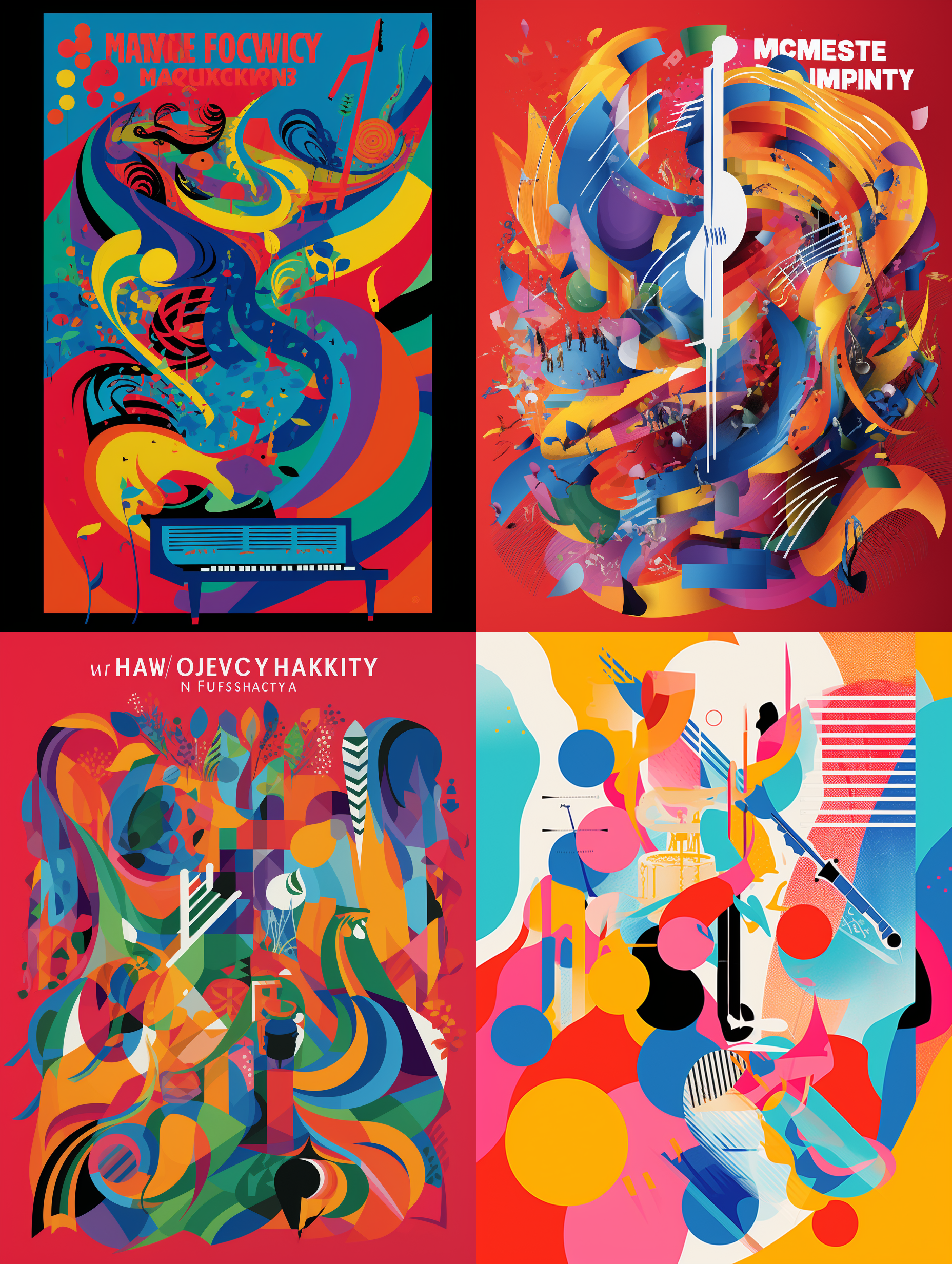 Midjourney - Affiche festival de musique