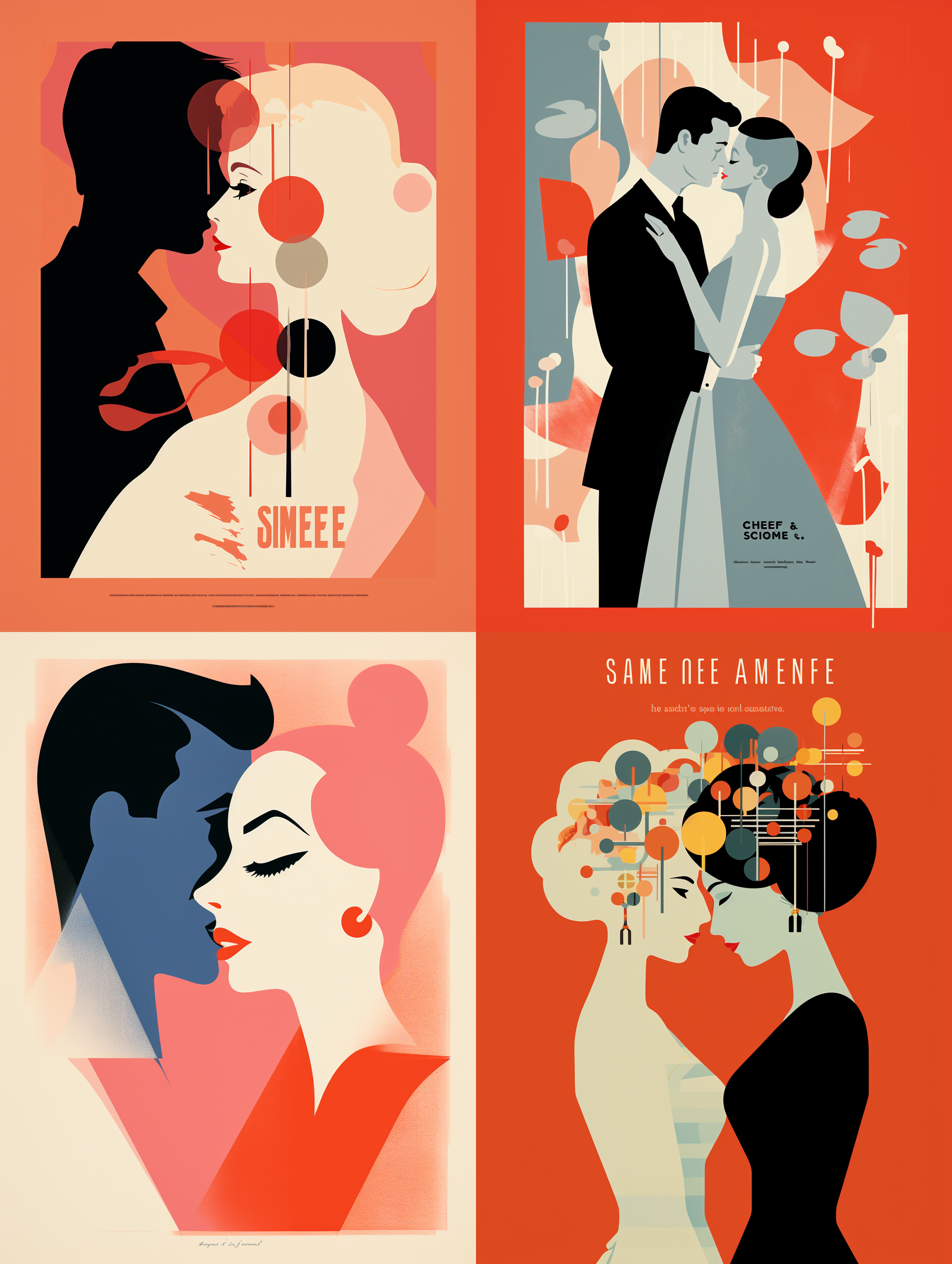 Midjourney - Affiche pour une comédie romantique