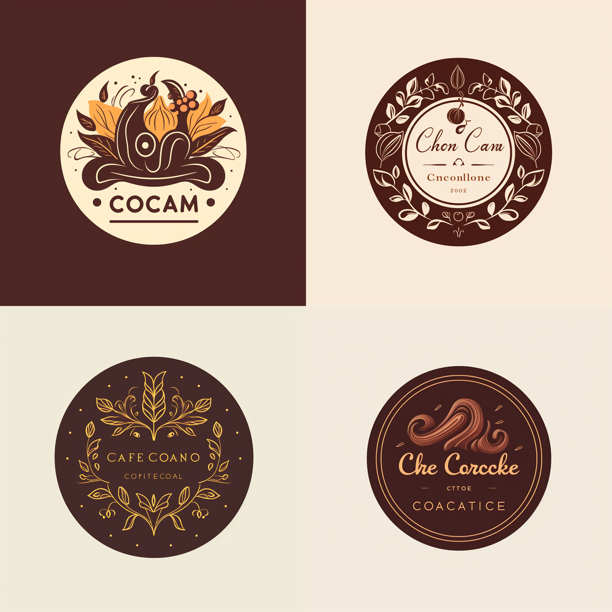 Midjourney - Logo entreprise chocolat