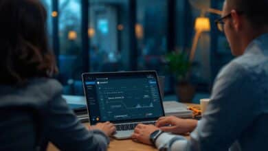 Équipe commerciale analysant un pipeline CRM avec l’aide d’un assistant d’intelligence artificielle.