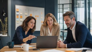 Équipe de PME définissant les usages et règles de gouvernance de ChatGPT Business