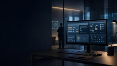 Illustration de GPT-6 Astra utilisant plusieurs logiciels professionnels sous supervision humaine