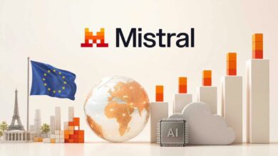 Illustration de la levée de 3 milliards d’euros de Mistral AI et de l’intelligence artificielle européenne