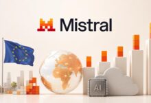 Illustration de la levée de 3 milliards d’euros de Mistral AI et de l’intelligence artificielle européenne